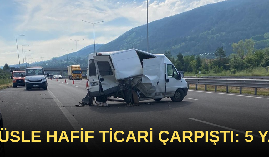 ÇARPIŞMANIN ŞİDDETİYLE ARAÇLARDA MADDİ HASAR OLUŞTU