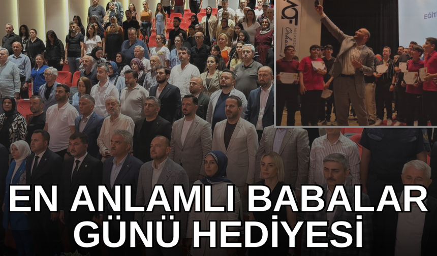 BURHAN ÖZDEMİR'DEN OKULLARINDA DERECE YAPAN ÖĞRENCİLERE BAŞARI BELGELERİ VE BURSLAR VERİLDİ
