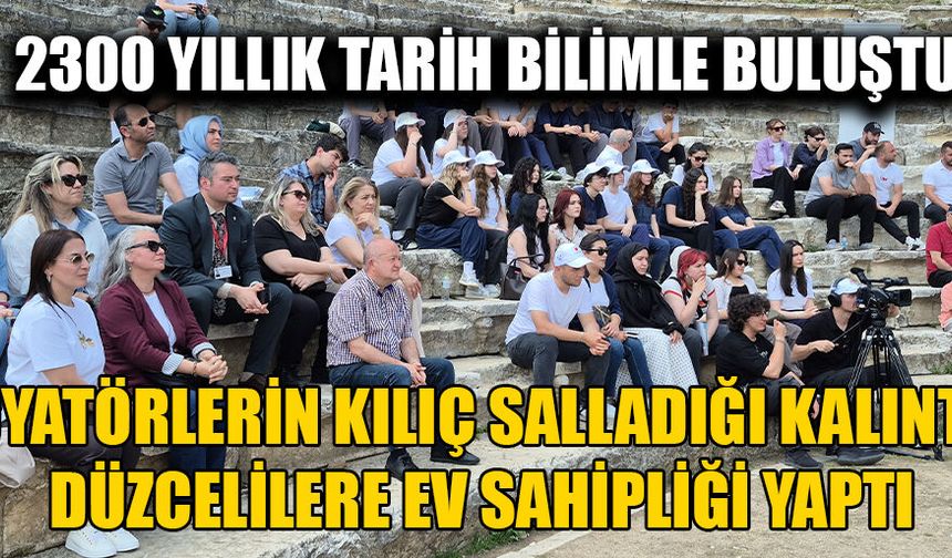 ANTİK TİYATRO OLARAK BİLİNİYORDU, GLADYATÖRLER DE ARENA YAPMIŞ