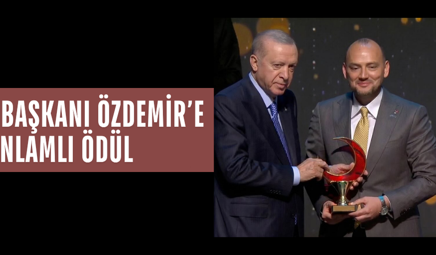 KIZILAY ARACILIĞIYLA YÜRÜTÜLEN YARDIM ÇALIŞMALARI ONUR ÖDÜLÜYLE TAÇLANDIRILDI