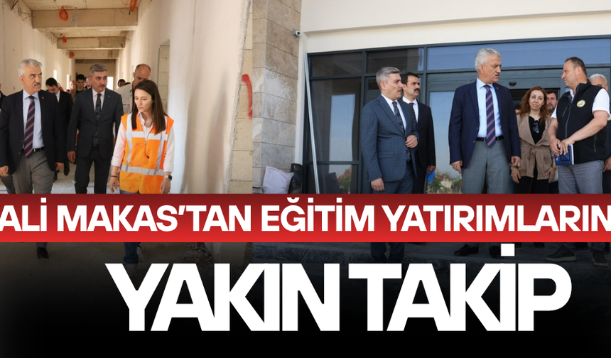 İNŞAATLARI İNCELEDİ KISA SÜREDE BİTİRME TALİMATI VERDİ