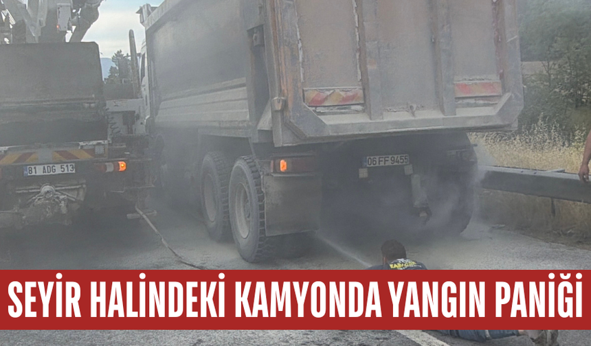 BETON POMPASI VE MİKSER SÜRÜCÜLERİ ALEVLERE ZAMANINDA MÜDAHALE ETTİ