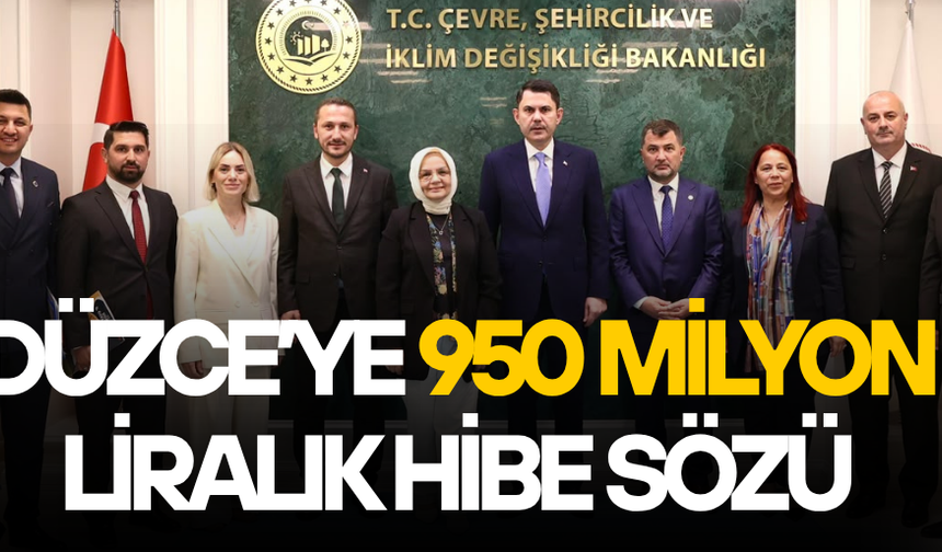 AK PARTİ HEYETİNDEN DÜZCE'YE 950 MİLYON LİRALIK DESTEK HAMLESİ