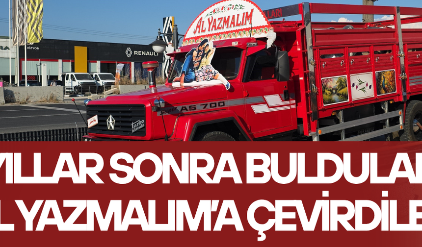 DÜZCELİ AİLE DEDE HATIRASINI "AL YAZMALIM" KAMYONUYLA YAŞATIYOR