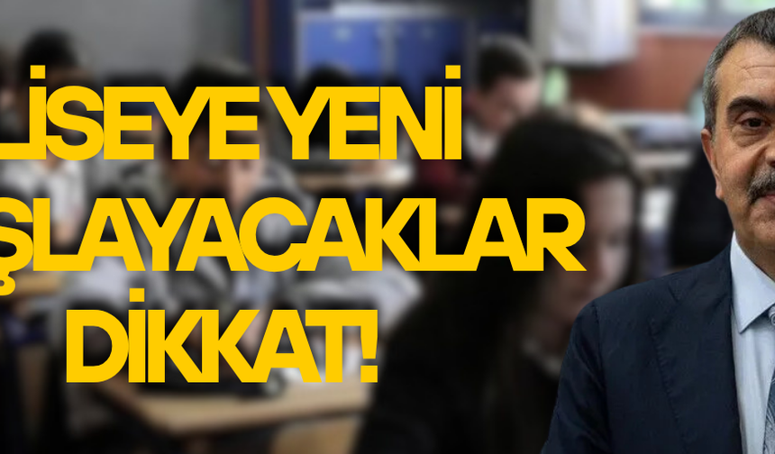 BAKAN TEKİN’DEN LGS TERCİHLERİNDE “ROTA MAARİF” VURGUSU
