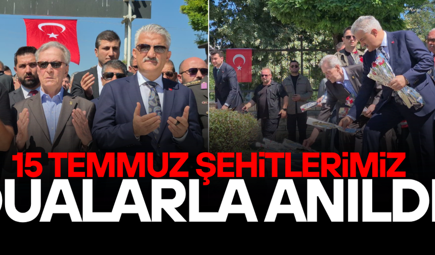 ŞEHİTLER İÇİN KUR’AN-I KERİM OKUNDU, KABİRLERE KARANFİL BIRAKILDI