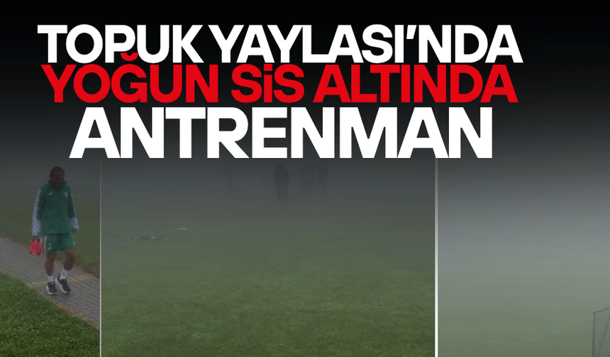 DİĞER KULÜPLER ANTRENMANI İPTAL ETTİ, BURSASPOR SİSE ALDIRMADI