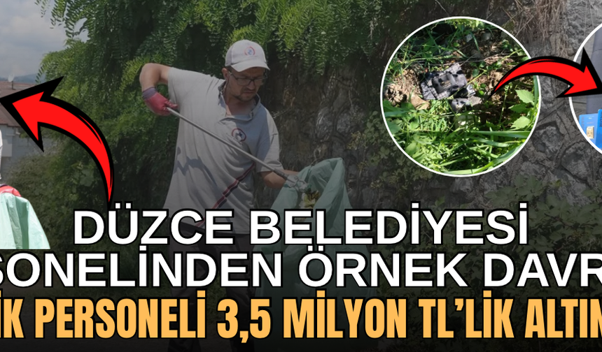 İÇİ ALTIN DOLU ÇANTA POLİSE TESLİM EDİLDİ