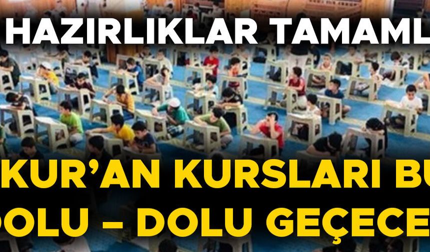 KURSLAR 6 TEMMUZ’DA BAŞLIYOR…