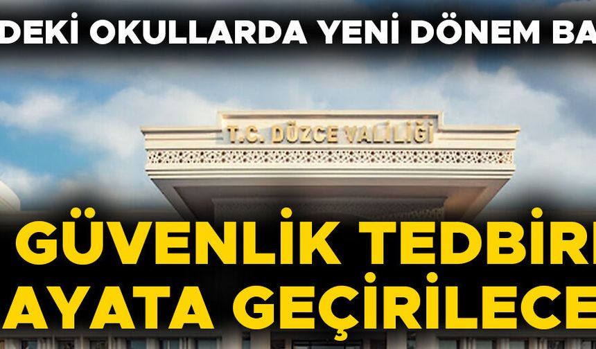 YAZI DÜZCE VALİLİĞİ’NE ULAŞTI…