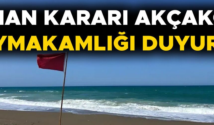 SAHİL VE PLAJLARA KIRMIZI BAYRAK ÇEKİLDİ