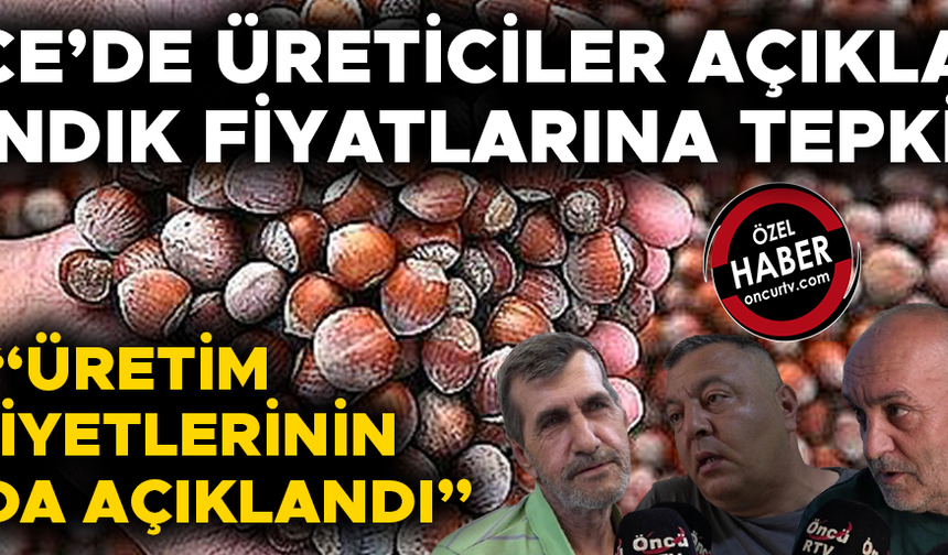 "OLAN YİNE FINDIK ÜRETİCİSİNE OLDU"