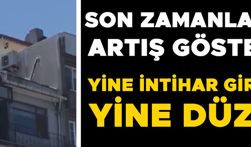 ÇATIYA ÇIKAN VATANDAŞI BU SEFER GAZETECİ İKNA ETTİ