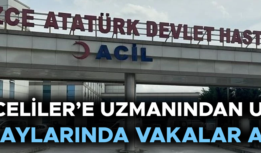 DÜZCE’DEKİ HASTANELER O HASTALIKLARLA DOLUP TAŞIYOR