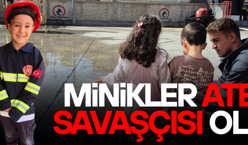 İTFAİYE HAFTASI’NI ANAOKULU ÖĞRENCİLERİYLE KUTLUYORLAR