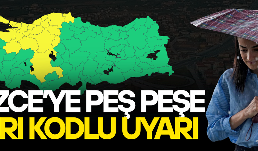 SAĞANAK YAĞIŞ DÜZCE'DE ETKİSİNİ SÜRDÜRÜYOR
