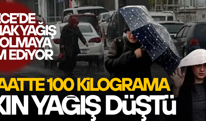 DÜZCE’DE YAĞIŞ MİKTARI VERİLERİ AÇIKLANDI