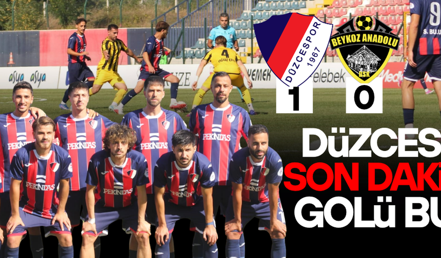 DÜZCESPOR, BEYKOZ MAÇINDA OLAYLI SON! MAÇ TATİL EDİLDİ