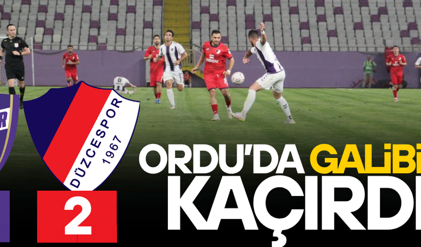 DÜZCESPOR SEZONA BERABERLİKLE BAŞLADI