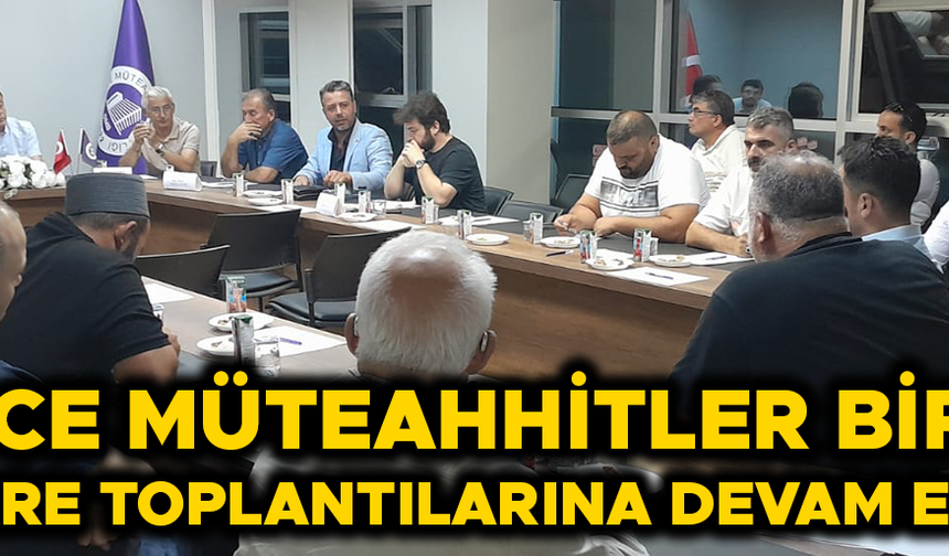 SEKTÖR TEMSİLCİLERİNİ BİR ARAYA GETİRDİ