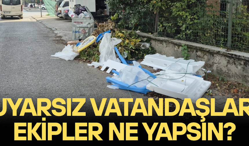 KONTEYNER VARKEN ÇÖPLER YERE ATILDI