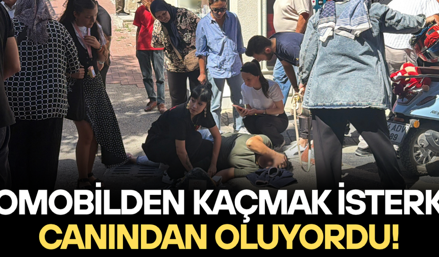 GENÇ KADIN ACI İÇİNDE YERDE KALDI