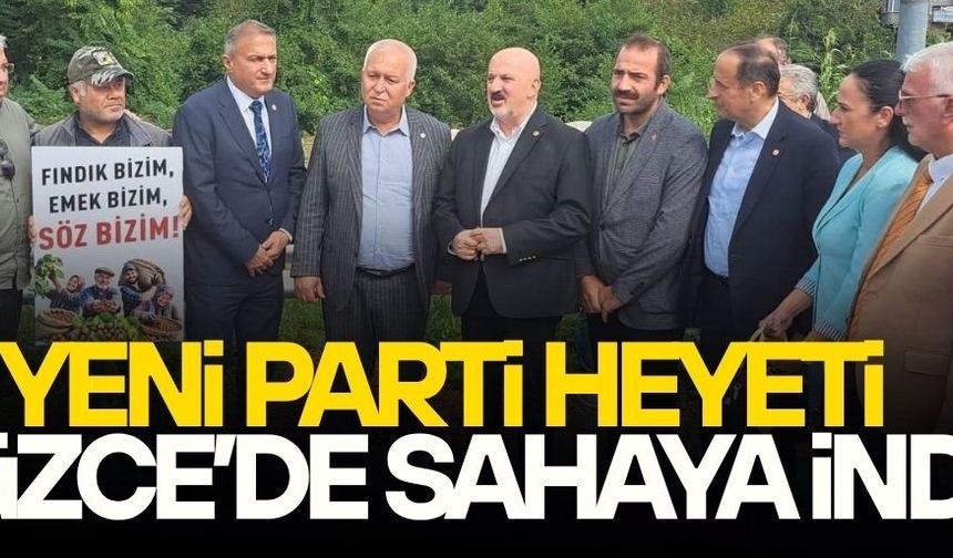 YENİ PARTİ HEYETİ AKÇAKOCA’DA FINDIK ÜRETİCİLERİYLE BULUŞTU