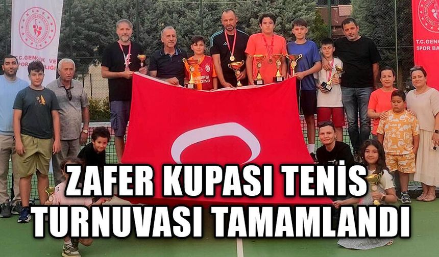ZAFER KUPASI TENİS TURNUVASI TAMAMLANDI