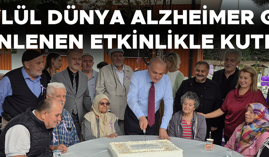BAŞKAN ÖZLÜ ALZHEİMER HASTALARI İLE PASTA KESTİ