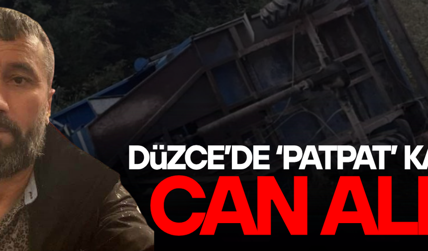 FINDIK YÜKLÜ PATPAT DEVRİLDİ: 1 ÖLÜ