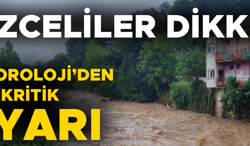 SEL VE HEYELAN RİSKİ VAR!