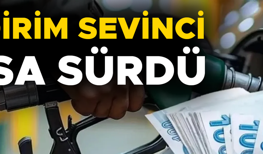 MOTORİNE İNDİRİMİN ARDINDAN ZAM GELDİ