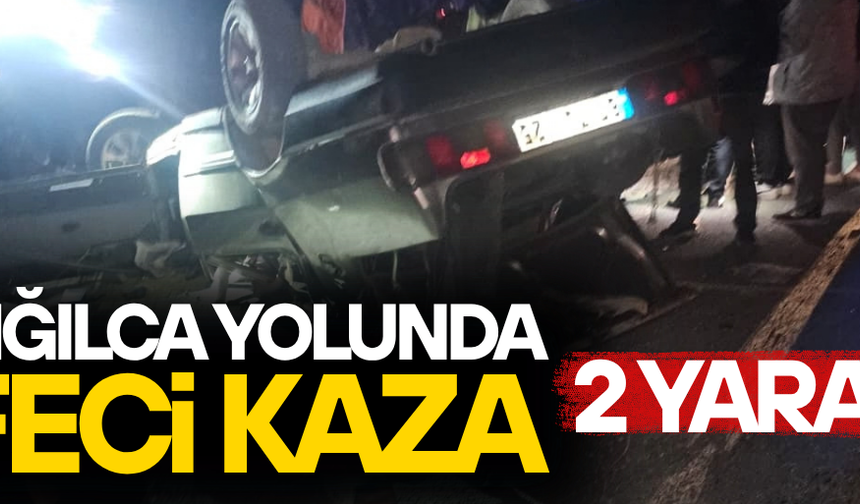 DÜZCE’DE KORKUTAN KAZA! KONTROLDEN ÇIKAN OTOMOBİL DEVRİLDİ