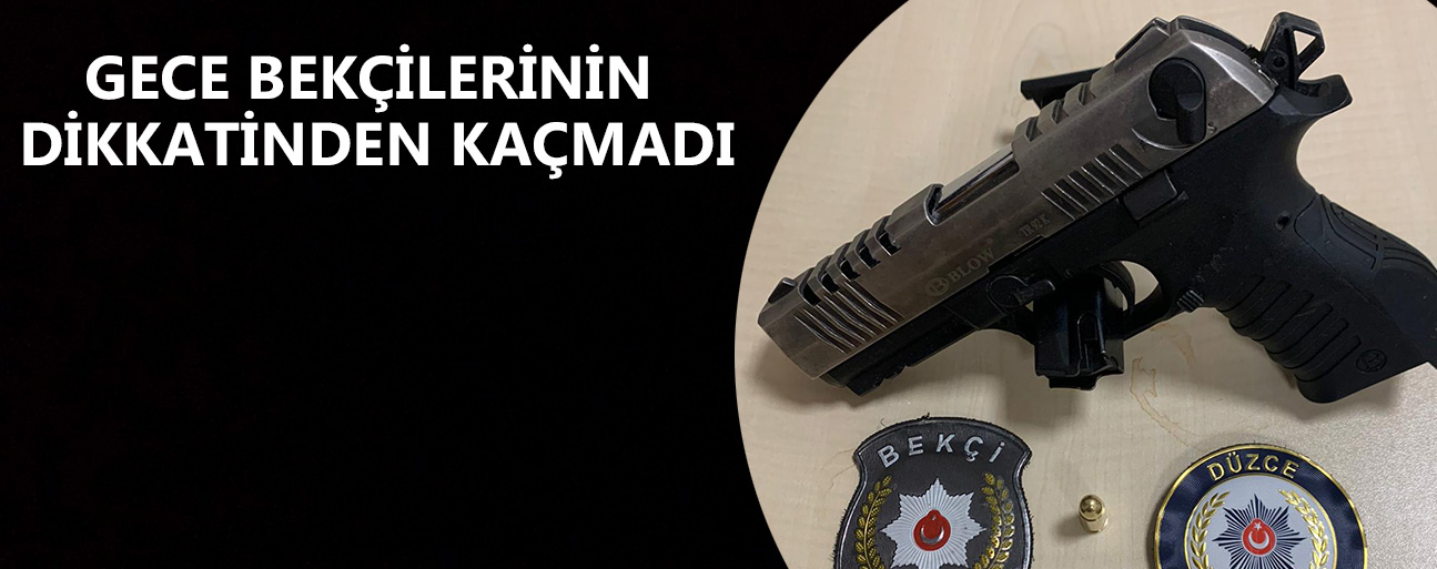 ŞÜPHE ÜZERİNE DURDURULDU, ÜZERİNDEN SİLAH ÇIKTI
