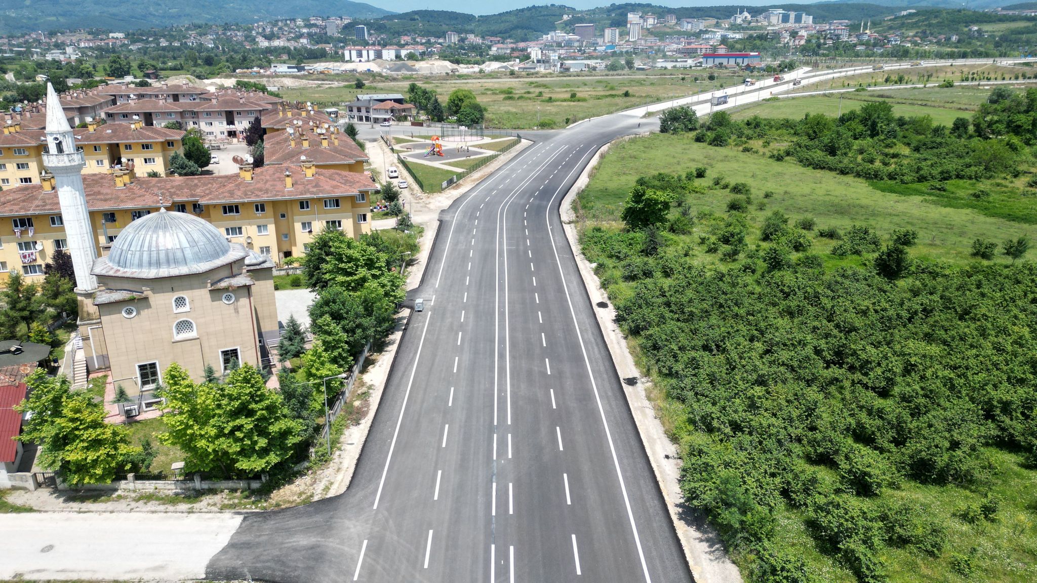 körpeşler-çamköy yolu tamamlandı (2)