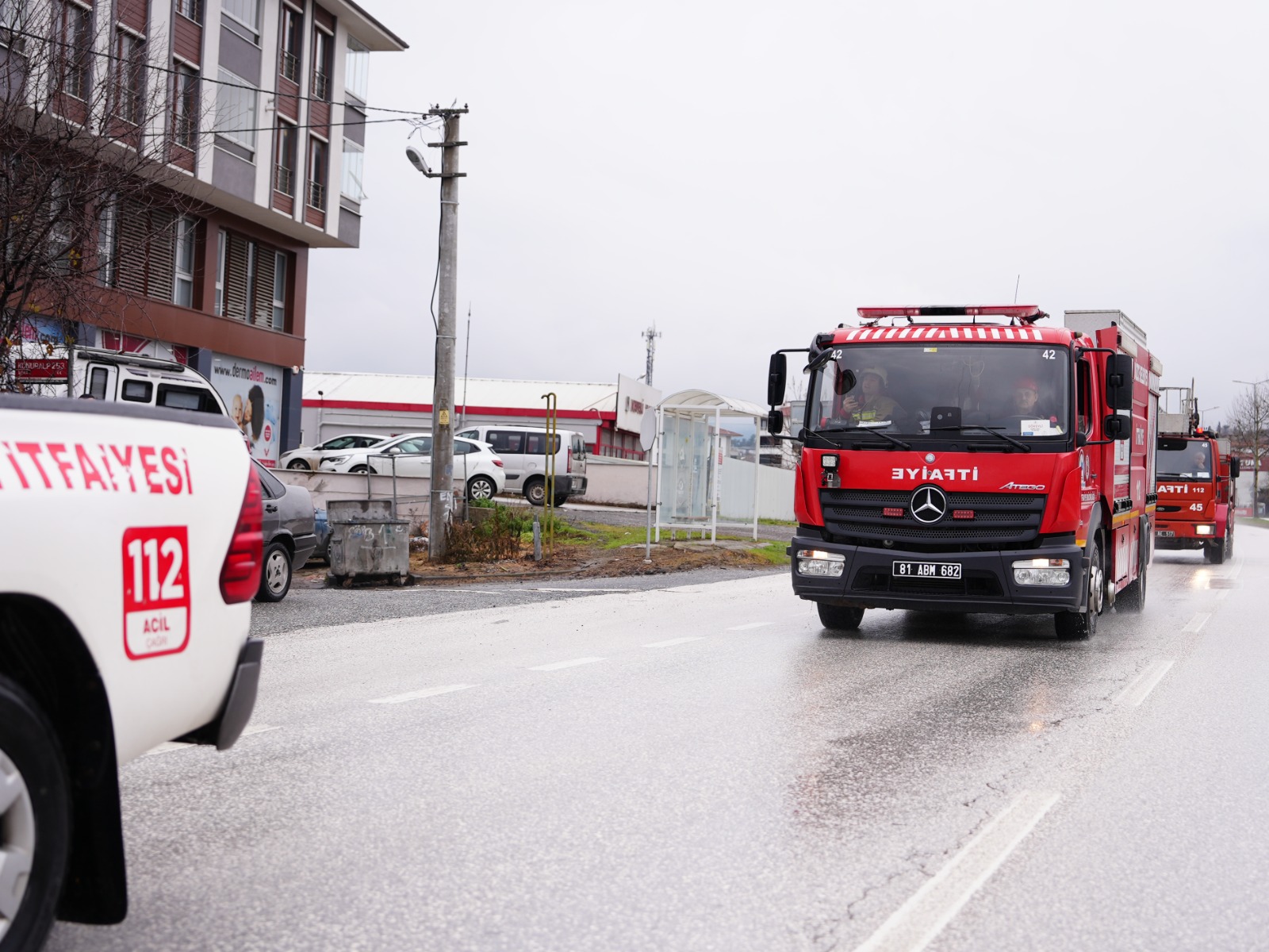 Düzce İtfaiyesi Yangın Müdahale (2)