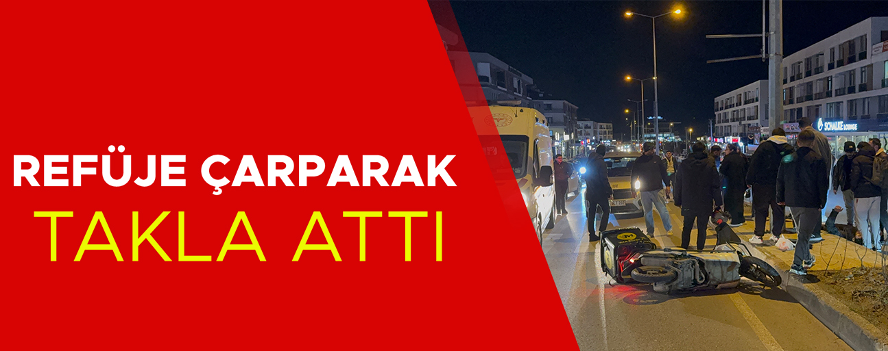 YARALIYA İLK MÜDAHALEYİ BÖLGEDEN GEÇEN AMBULANS EKİBİ YAPTI
