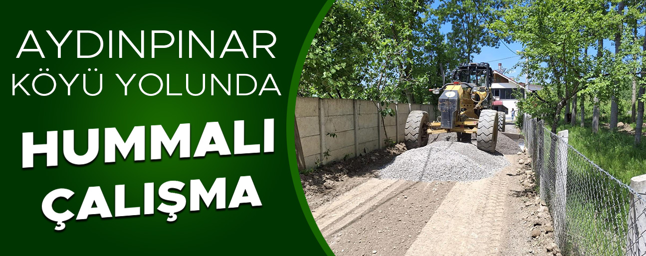 KÖY YOLU DAHA GÜVENLİ HALE GETİRİLİYOR