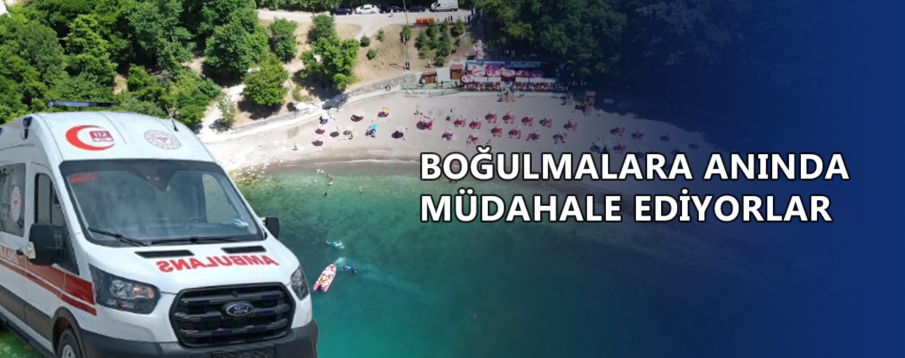 DÜZCE'DE 7 KİŞİ BOĞULMA TEHLİKESİ ATLATTI