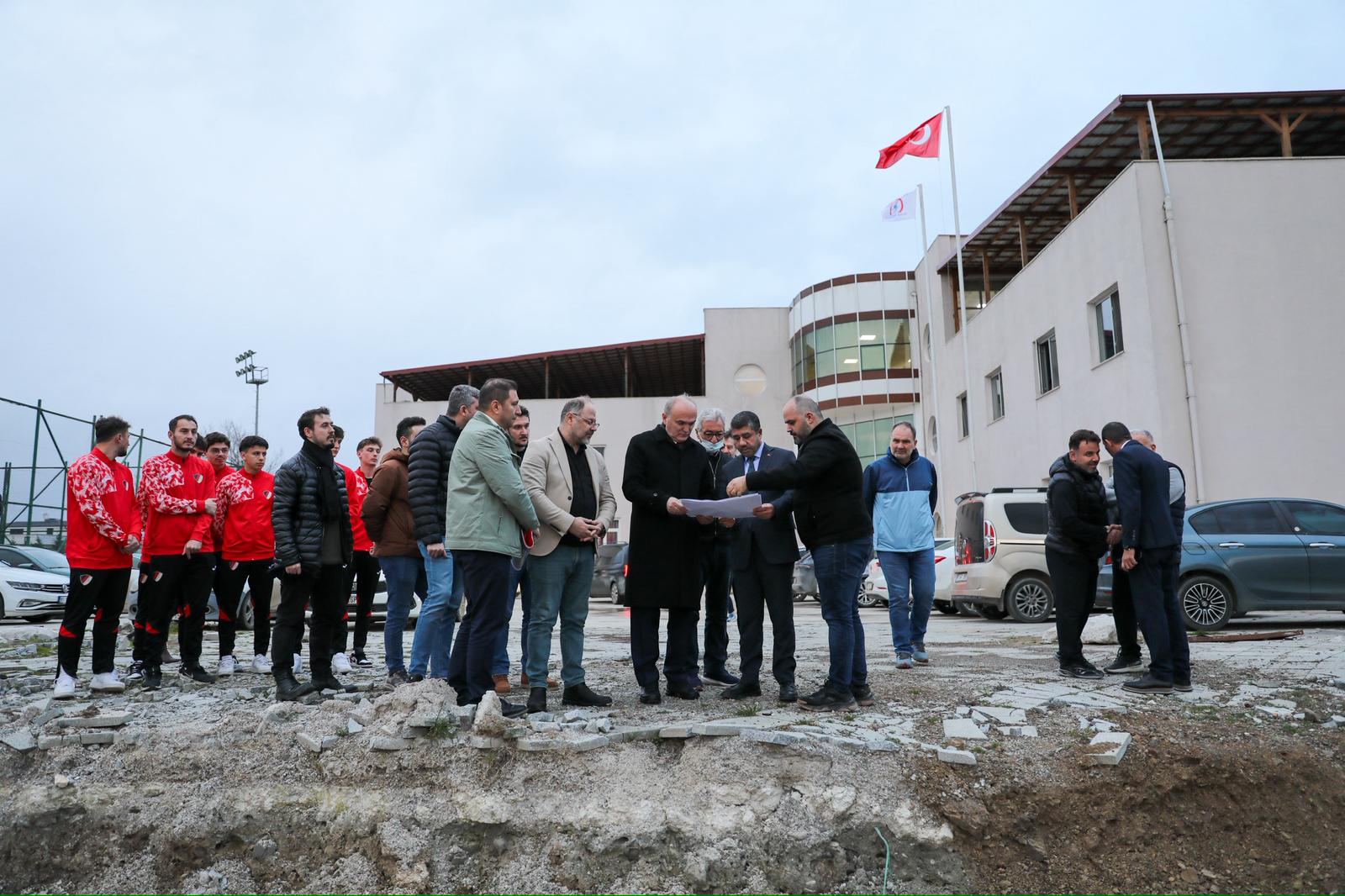 Düzcespor Altyapı Konaklama Tesisi Inşaatı Inceleme (3)