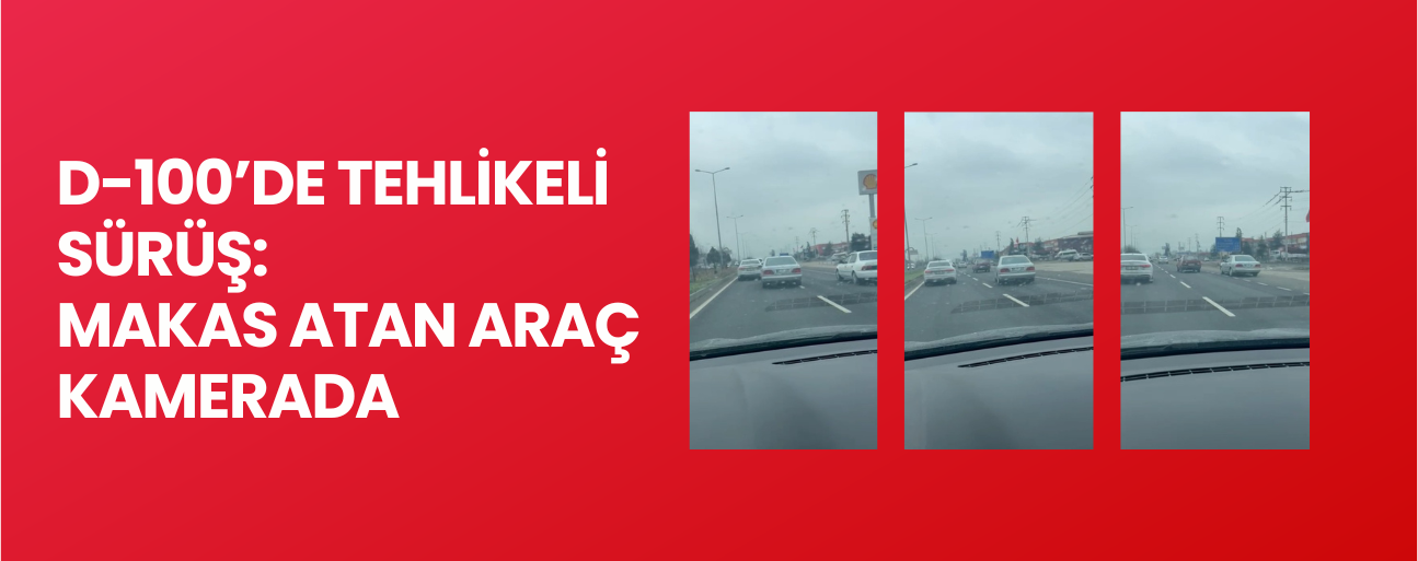 MAKAS ATAN OTOMOBİL, TRAFİKTE KISA SÜRELİ PANİK YAŞANMASINA NEDEN OLDU