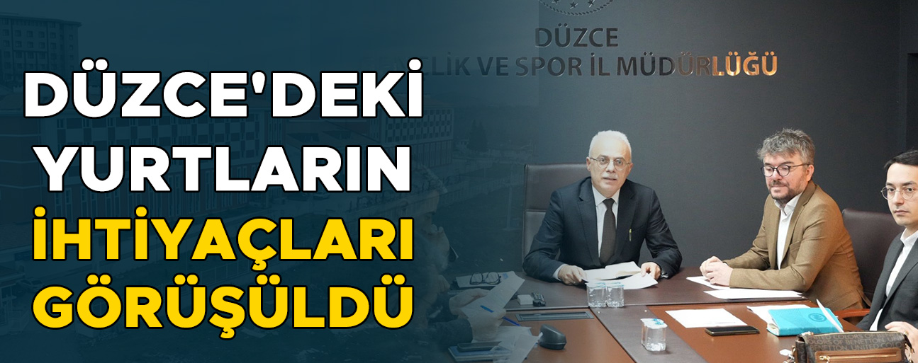 İL MÜDÜRÜ ARSLANTÜRK BAŞKANLIĞINDA TOPLANTI