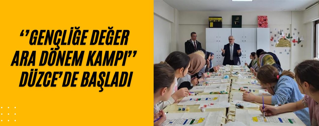 ORTAOKUL ÖĞRENCİLERİ TATİLİ DEĞERLER EĞİTİMİYLE GEÇİRİYOR