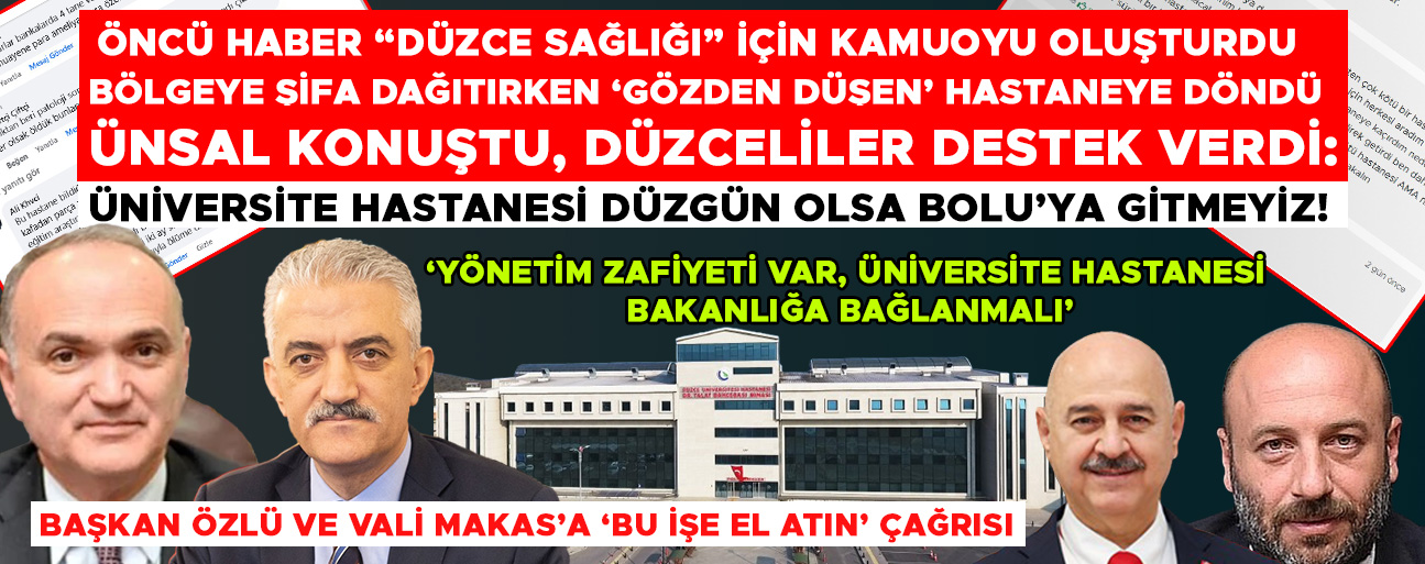 TEHDİTLER BİZE GERİ ADIM ATTIRMAZ, ÖNCÜ HABER ‘DÜZCE’NİN MENFAATİDİR’