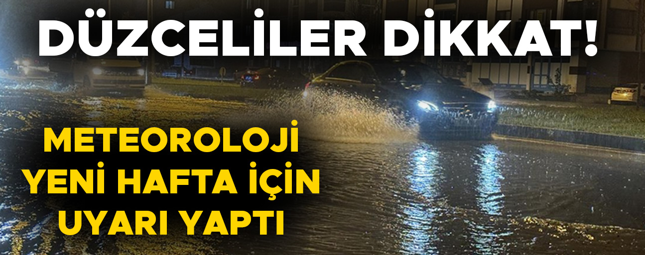 KESİNTİSİZ YAĞIŞ BEKLENİYOR