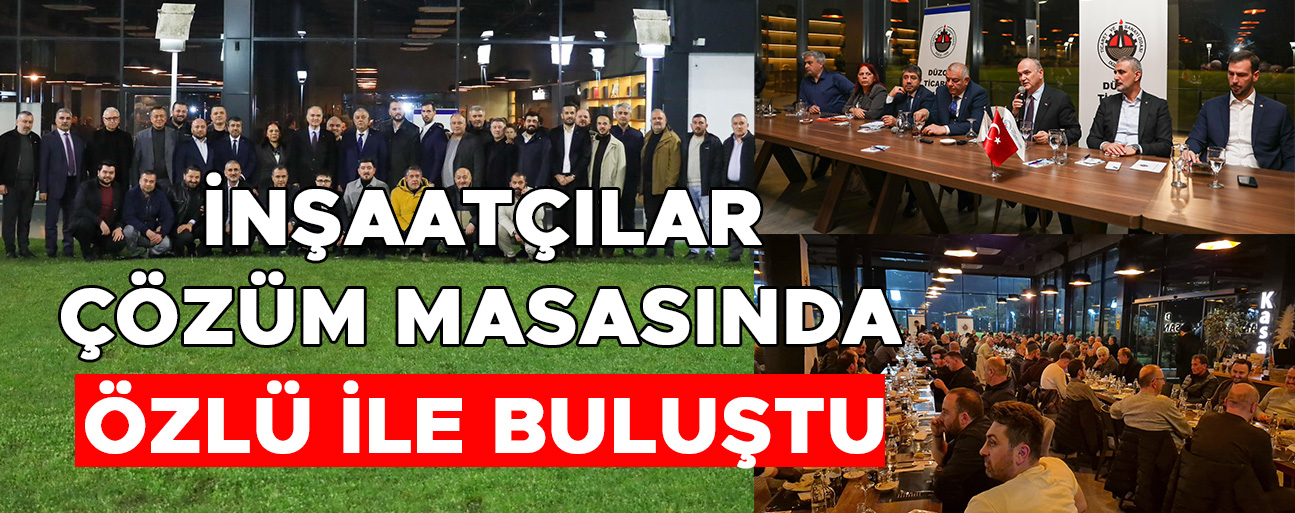 SOKAKTA DEĞİL MASADA ÇÖZÜM İÇİN BİR ARAYA GELDİLER