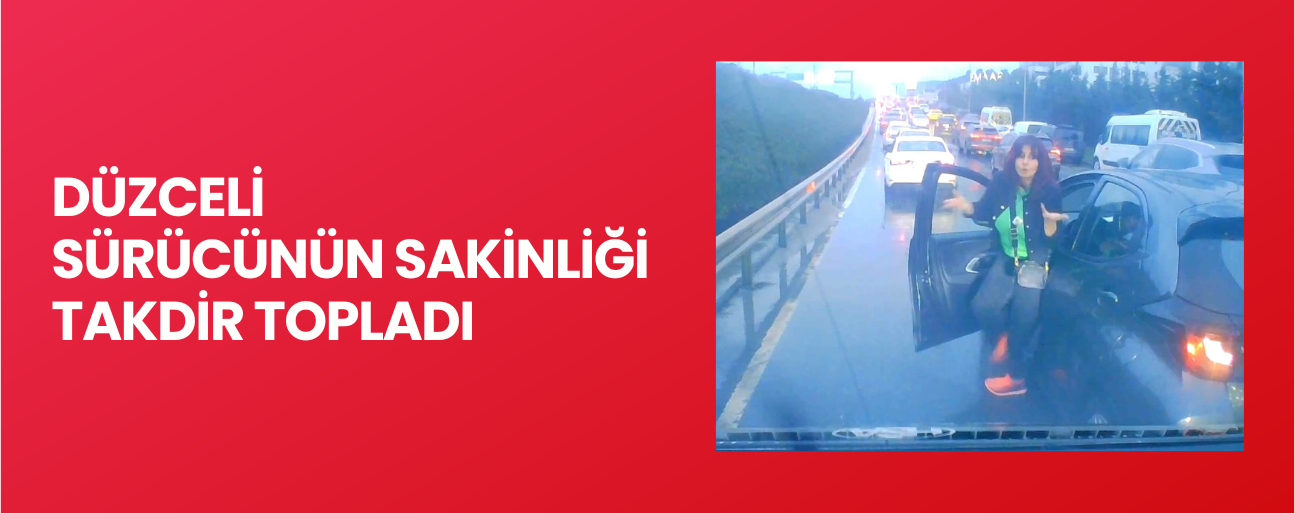 KADIN SÜRÜCÜ ÖNÜNE KIRDI, ARACA ÇARPTI, YETMEDİ ARABADAN İNİP TACİZ ETTİ