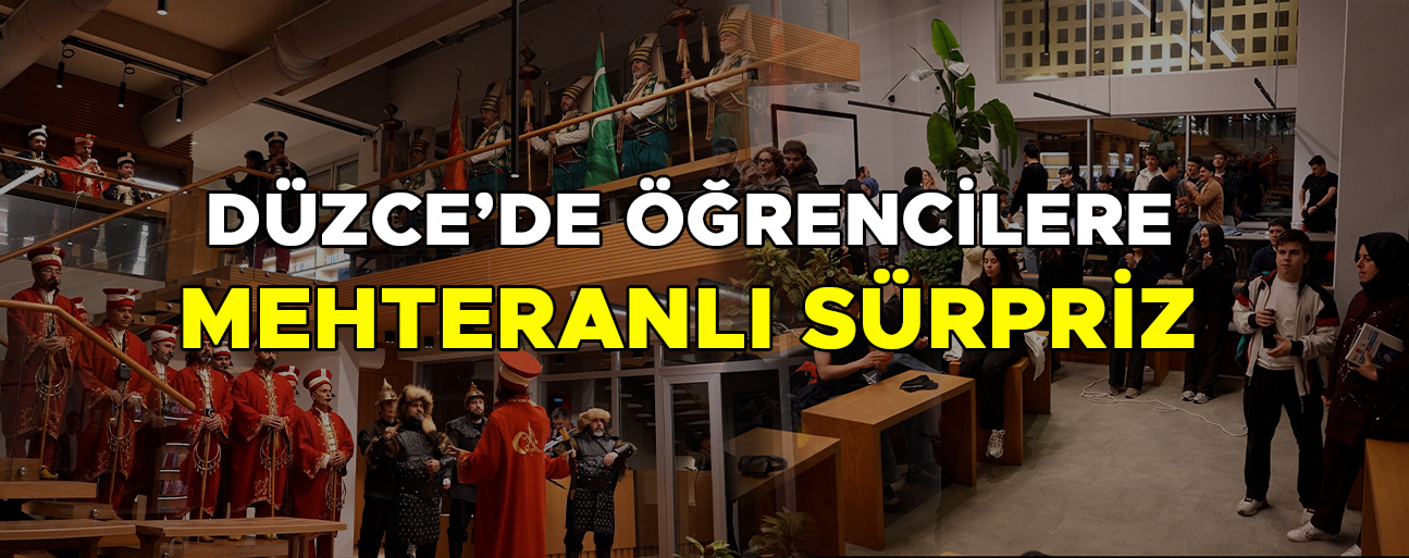 ÖĞRENCİLER MARŞLA GİRDİ, MEHTERLE KARŞILANDI