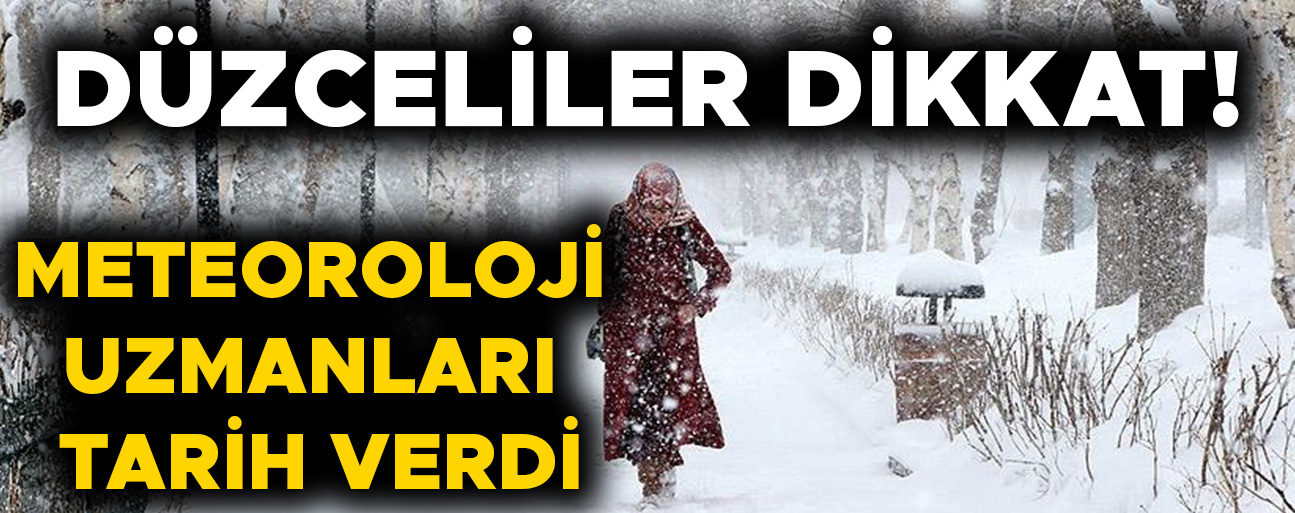 DÜZCE’DE SON 10 YILIN EN YOĞUN KAR YAĞIŞI GÖRÜLECEK