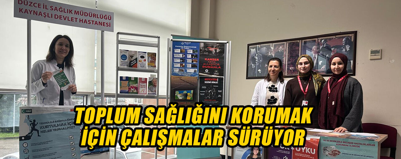 KAYNAŞLI’DA KANSER FARKINDALIK STANDI AÇILDI
